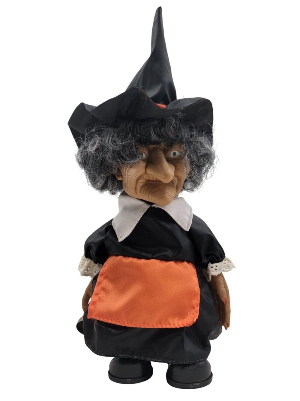 Vintage Halloween Witch Doll Animatronic Decoration Works